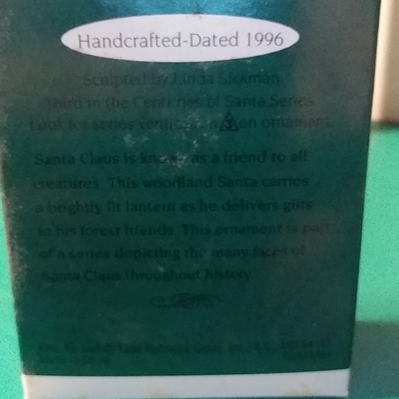 1996 Centuries of Santa Miniature Hallmark Keepsake Christmas Ornament NEW - Picture 2 of 2